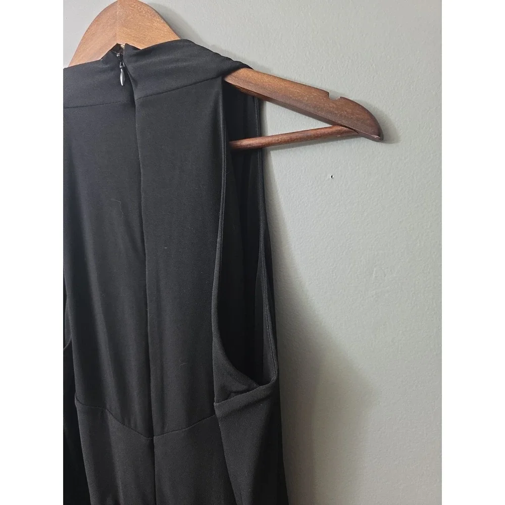 Michael Kors Jumpsuit Black Flare Leg Small Women's One Piece Cocktail Wedding